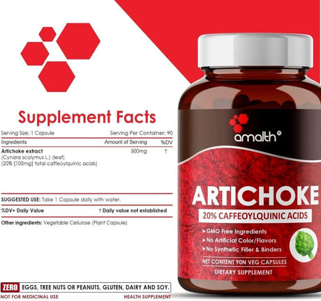 AMALTH - Amalth Artichoke Leaf Extract 500Mg. 90 Capsulas - The Red Vitamin MX - Suplementos Alimenticios - {{ shop.shopifyCountryName }}