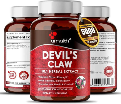 AMALTH - Amalth Devils Claw Extract 5000Mg. 90 Capsulas - The Red Vitamin MX - Suplementos Alimenticios - {{ shop.shopifyCountryName }}