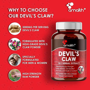 AMALTH - Amalth Devils Claw Extract 5000Mg. 90 Capsulas - The Red Vitamin MX - Suplementos Alimenticios - {{ shop.shopifyCountryName }}