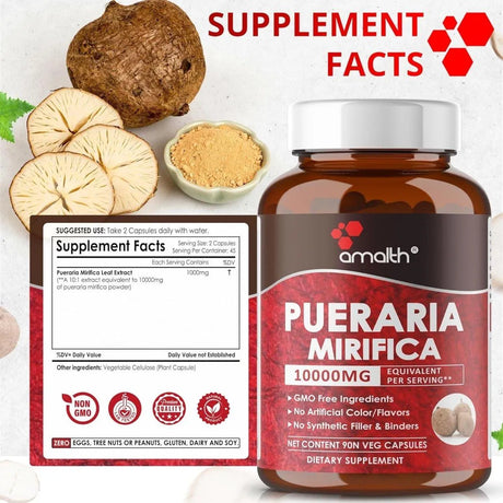 AMALTH - Amalth Pueraria Mirifica Extract 10000Mg. 90 Capsulas - The Red Vitamin MX - Suplementos Alimenticios - {{ shop.shopifyCountryName }}