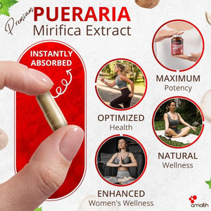 AMALTH - Amalth Pueraria Mirifica Extract 10000Mg. 90 Capsulas - The Red Vitamin MX - Suplementos Alimenticios - {{ shop.shopifyCountryName }}