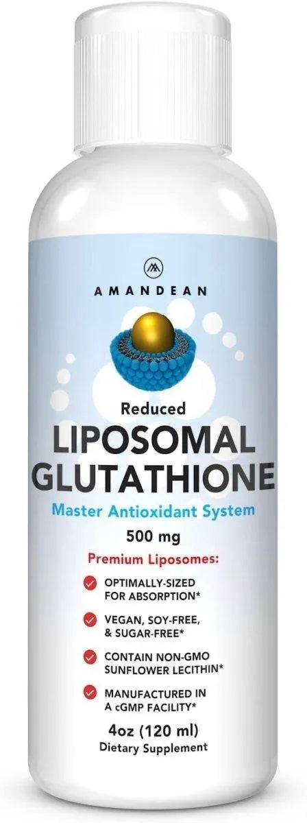 AMANDEAN - Amandean Liposomal Glutathione 500Mg. 120Ml. - The Red Vitamin MX - Suplementos Alimenticios - {{ shop.shopifyCountryName }}