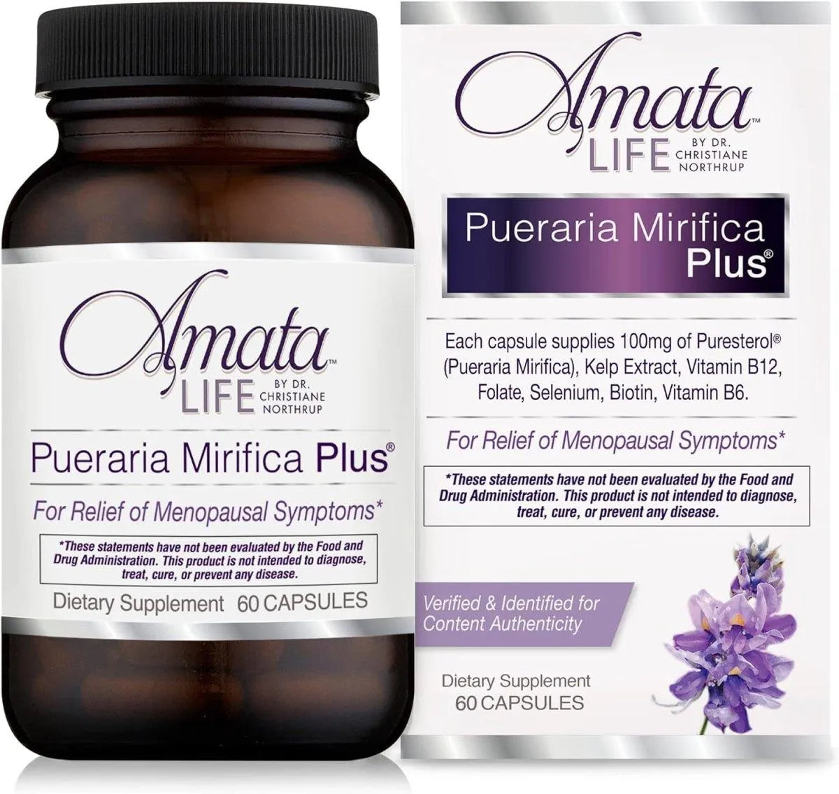 AMATA LIFE - Amata Life by Dr. Christiane Northrup Pueraria Mirifica Plus 60 Capsulas - The Red Vitamin MX - Suplementos Alimenticios - {{ shop.shopifyCountryName }}