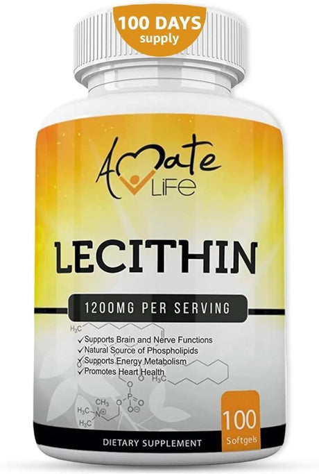 AMATE LIFE - Amate Life Soy Lecithin 1200Mg. 100 Capsulas Blandas - The Red Vitamin MX - Suplementos Alimenticios - {{ shop.shopifyCountryName }}