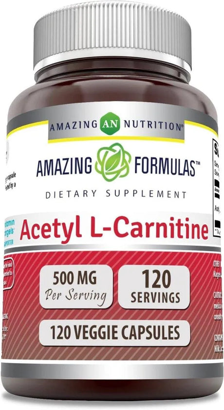 AMAZING FORMULAS - Amazing Formulas Acetyl L-Carnitine 500Mg. 120 Capsulas - The Red Vitamin MX - Suplementos Alimenticios - {{ shop.shopifyCountryName }}