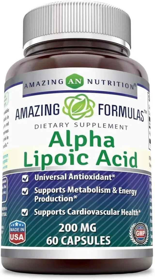 AMAZING FORMULAS - Amazing Formulas Alpha Lipoic Acid 200Mg. 60 Capsulas - The Red Vitamin MX - Suplementos Alimenticios - {{ shop.shopifyCountryName }}