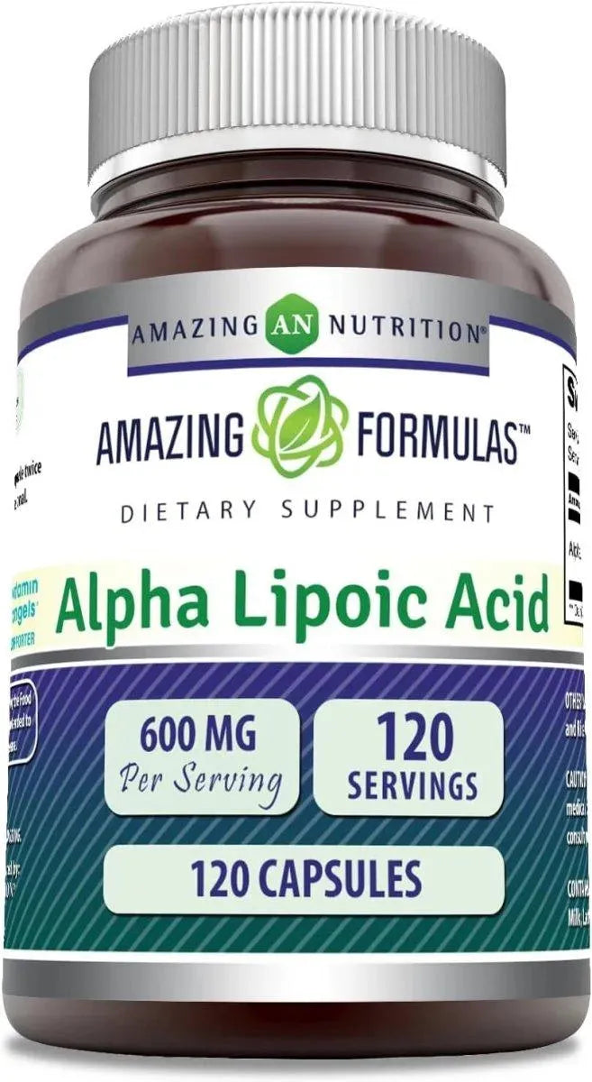 AMAZING FORMULAS - Amazing Formulas Alpha Lipoic Acid ALA 600Mg. 120 Capsulas - The Red Vitamin MX - Suplementos Alimenticios - {{ shop.shopifyCountryName }}