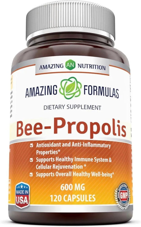 AMAZING FORMULAS - Amazing Formulas Bee Propolis 600Mg. 120 Capsulas - The Red Vitamin MX - Suplementos Alimenticios - {{ shop.shopifyCountryName }}