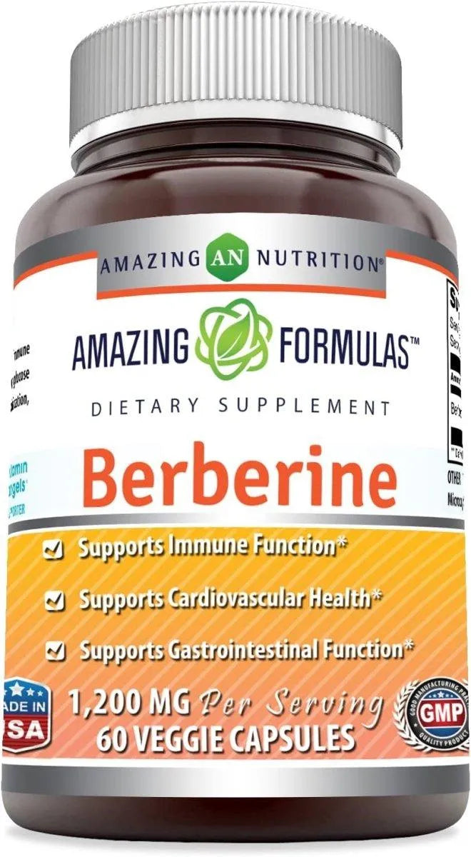 AMAZING FORMULAS - Amazing Formulas Berberine 1200Mg. 60 Capsulas - The Red Vitamin MX - Suplementos Alimenticios - {{ shop.shopifyCountryName }}