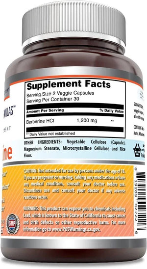 AMAZING FORMULAS - Amazing Formulas Berberine 1200Mg. 60 Capsulas - The Red Vitamin MX - Suplementos Alimenticios - {{ shop.shopifyCountryName }}