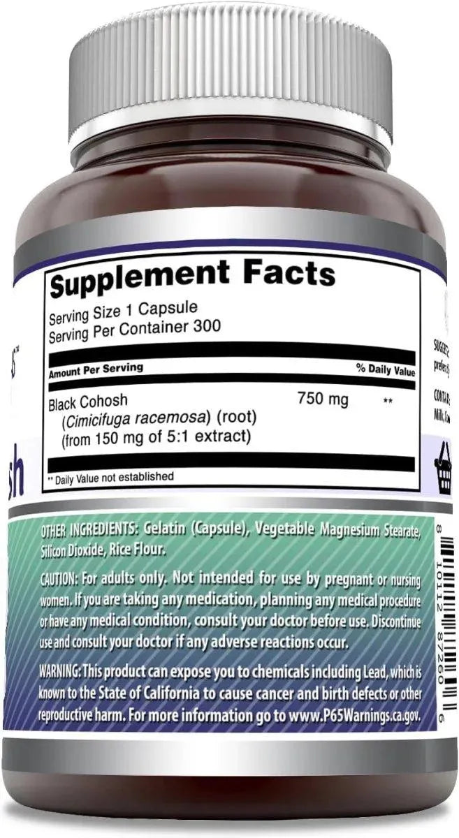 AMAZING FORMULAS - Amazing Formulas Black Cohosh 750Mg. 300 Capsulas - The Red Vitamin MX - Suplementos Alimenticios - {{ shop.shopifyCountryName }}