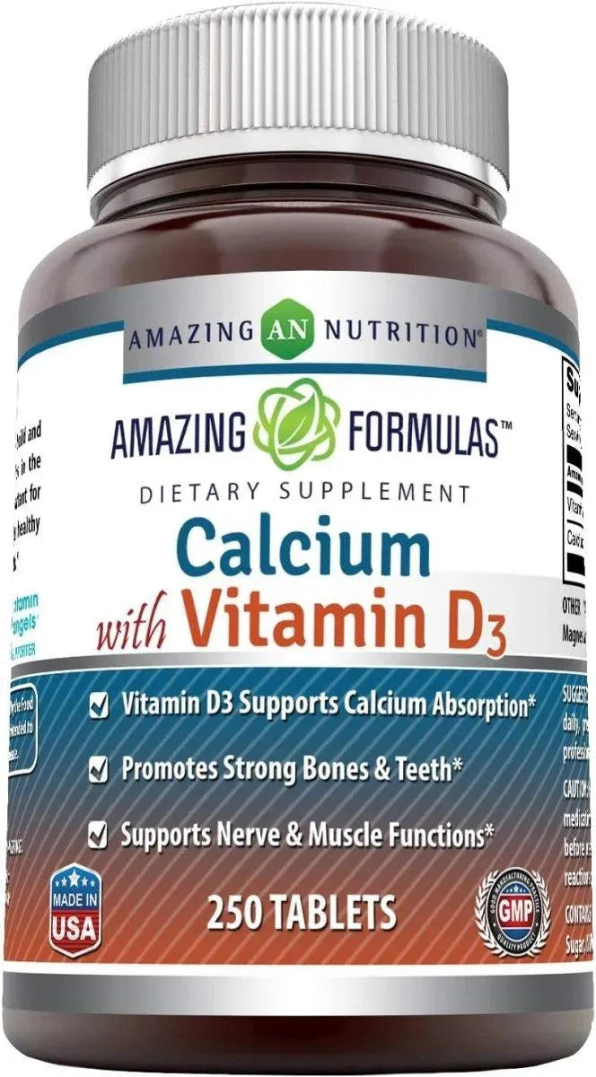 AMAZING FORMULAS - Amazing Formulas Calcium with Vitamin D3 250 Tabletas - The Red Vitamin MX - Suplementos Alimenticios - {{ shop.shopifyCountryName }}