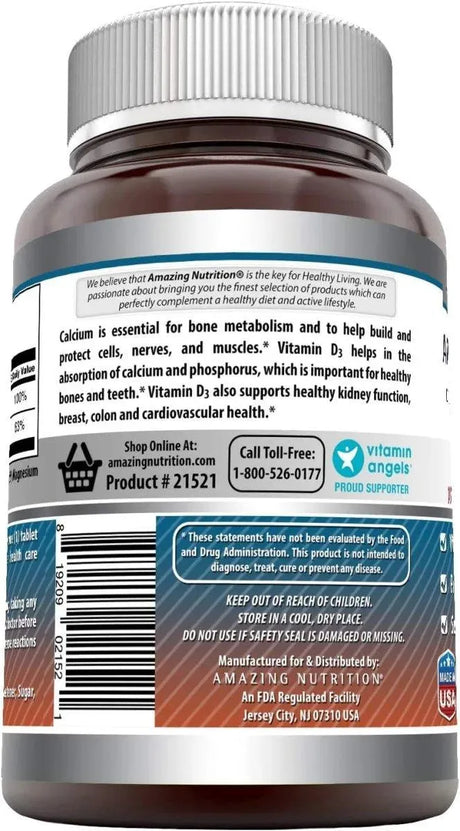 AMAZING FORMULAS - Amazing Formulas Calcium with Vitamin D3 500 Tabletas - The Red Vitamin MX - Suplementos Alimenticios - {{ shop.shopifyCountryName }}