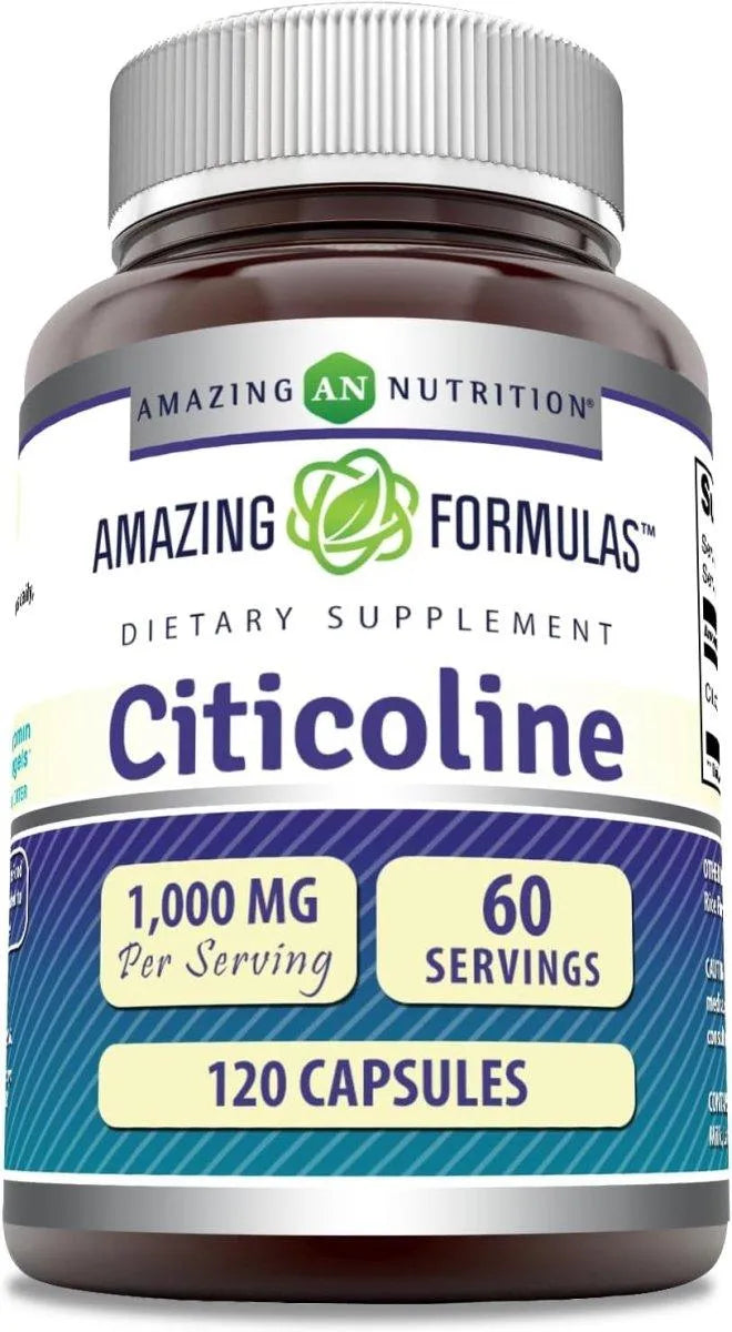 AMAZING FORMULAS - Amazing Formulas Citicoline 1000Mg. 120 Capsulas - The Red Vitamin MX - Suplementos Alimenticios - {{ shop.shopifyCountryName }}