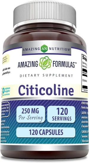 AMAZING FORMULAS - Amazing Formulas Citicoline 250Mg. 120 Capsulas - The Red Vitamin MX - Suplementos Alimenticios - {{ shop.shopifyCountryName }}