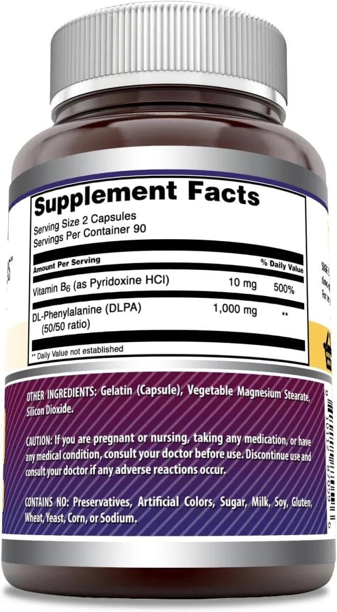 AMAZING FORMULAS - Amazing Formulas DL-Phenylalanine 1000Mg. 180 Capsulas - The Red Vitamin MX - Suplementos Alimenticios - {{ shop.shopifyCountryName }}