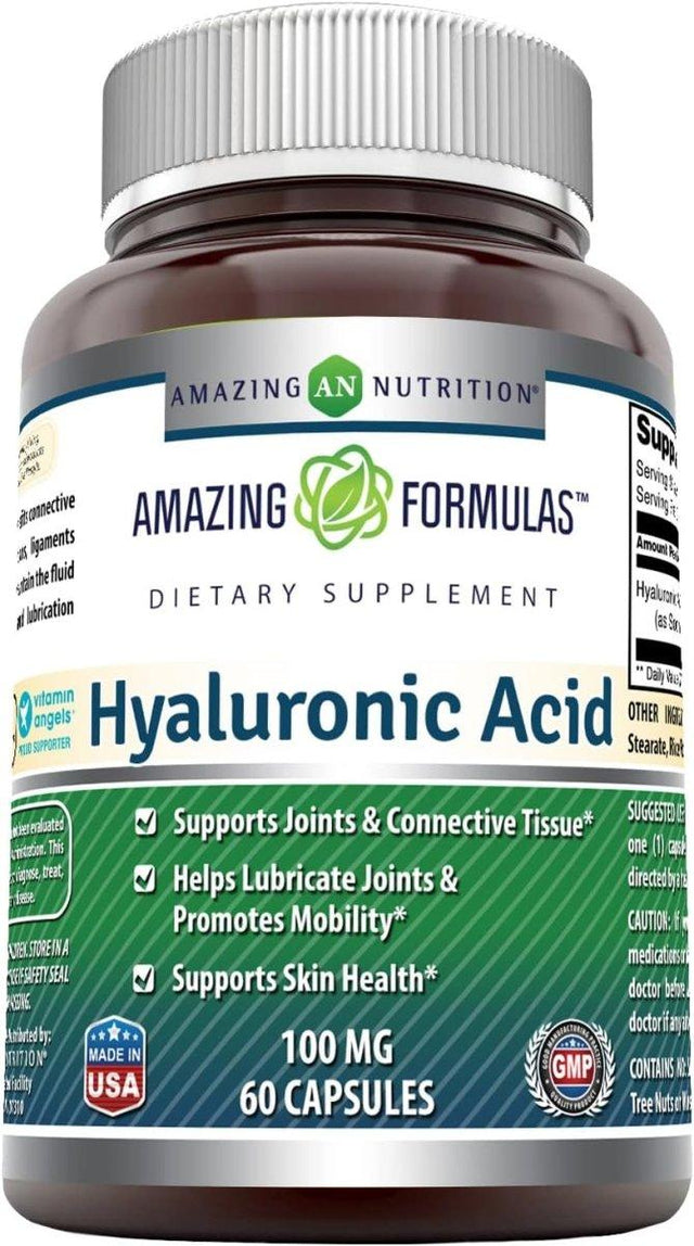 AMAZING FORMULAS - Amazing Formulas Hyaluronic Acid 100Mg. 60 Capsulas - The Red Vitamin MX - Suplementos Alimenticios - {{ shop.shopifyCountryName }}