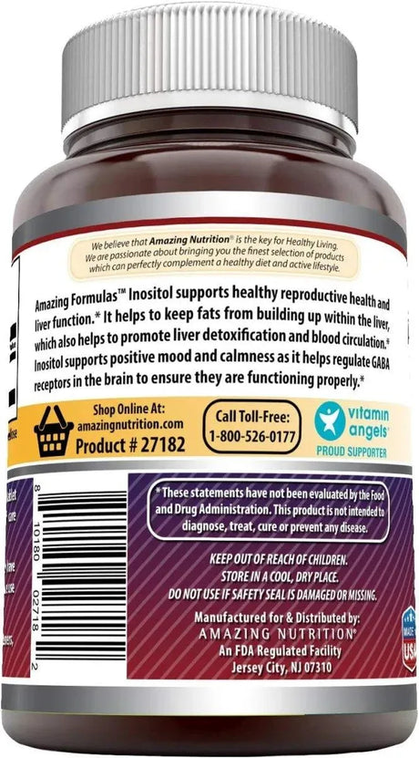 AMAZING FORMULAS - Amazing Formulas Inositol 1000Mg. 240 Tabletas - The Red Vitamin MX - Suplementos Alimenticios - {{ shop.shopifyCountryName }}