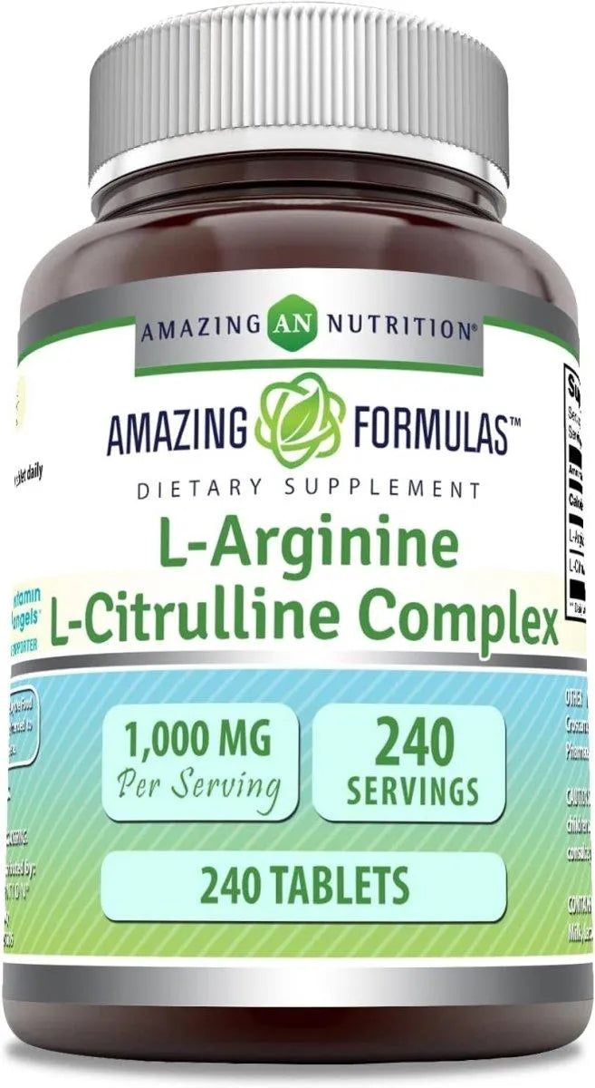 AMAZING FORMULAS - Amazing Formulas L-Arginine L-Citrulline Complex 1000Mg. 240 Tabletas - The Red Vitamin MX - Suplementos Alimenticios - {{ shop.shopifyCountryName }}