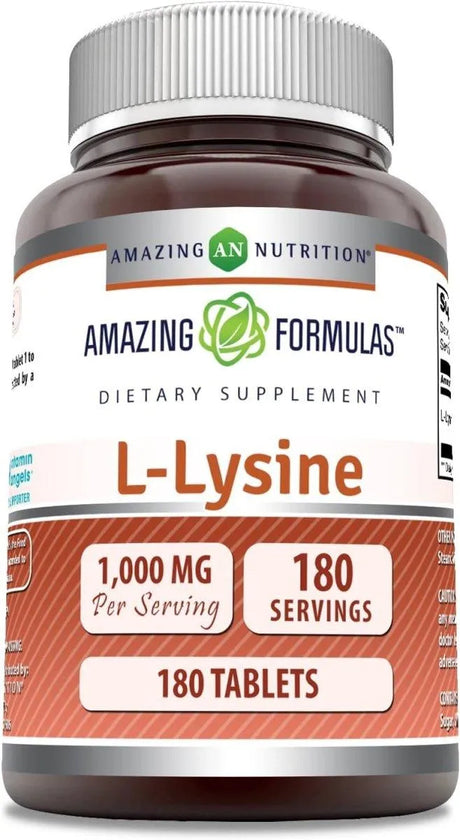 AMAZING FORMULAS - Amazing Formulas L-Lysine 1000Mg. 180 Tabletas - The Red Vitamin MX - Suplementos Alimenticios - {{ shop.shopifyCountryName }}