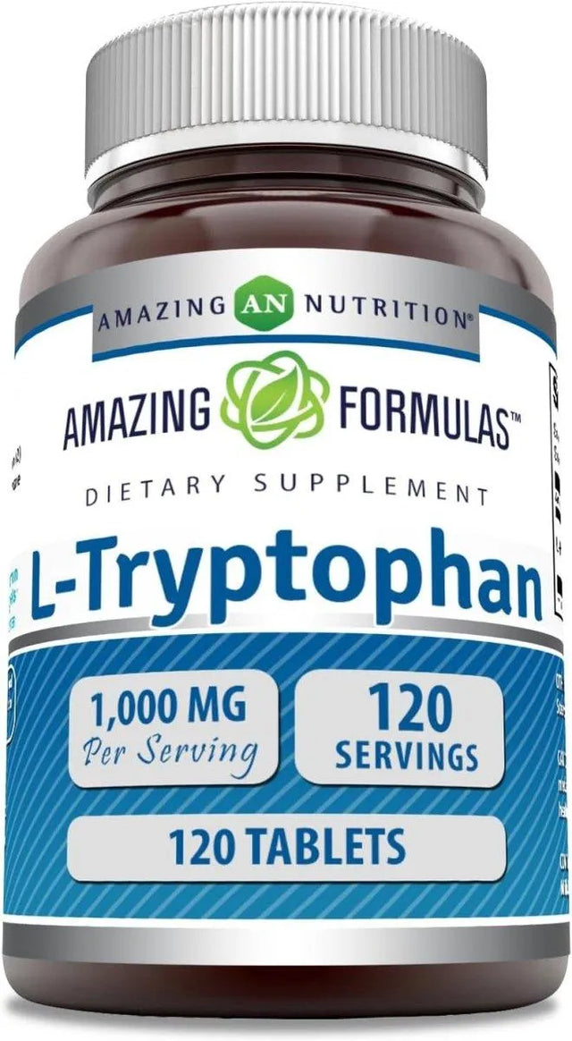 AMAZING FORMULAS - Amazing Formulas L-Tryptophan 1000Mg. 120 Tabletas - The Red Vitamin MX - Suplementos Alimenticios - {{ shop.shopifyCountryName }}