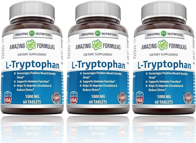 AMAZING FORMULAS - Amazing Formulas L-Tryptophan 1000Mg. 60 Tabletas 3 Pack - The Red Vitamin MX - Suplementos Alimenticios - {{ shop.shopifyCountryName }}