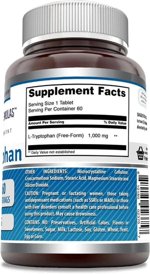 AMAZING FORMULAS - Amazing Formulas L-Tryptophan 1000Mg. 60 Tabletas 3 Pack - The Red Vitamin MX - Suplementos Alimenticios - {{ shop.shopifyCountryName }}