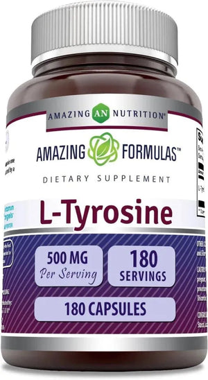 AMAZING FORMULAS - Amazing Formulas L-Tyrosine 500Mg. 180 Capsulas - The Red Vitamin MX - Suplementos Alimenticios - {{ shop.shopifyCountryName }}