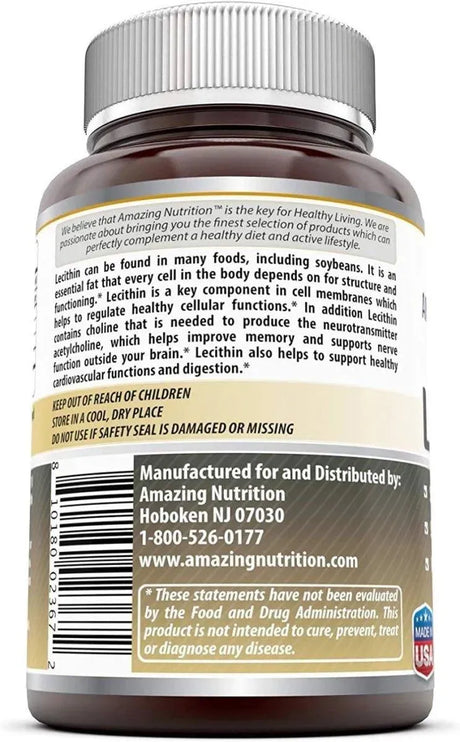 AMAZING FORMULAS - Amazing Formulas Lecithin 1200Mg. 240 Capsulas Blandas 3 Pack - The Red Vitamin MX - Suplementos Alimenticios - {{ shop.shopifyCountryName }}