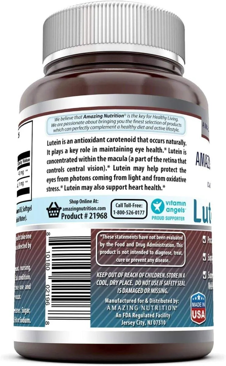 AMAZING FORMULAS - Amazing Formulas Lutein 40Mg. 60 Capsulas Blandas - The Red Vitamin MX - Suplementos Alimenticios - {{ shop.shopifyCountryName }}