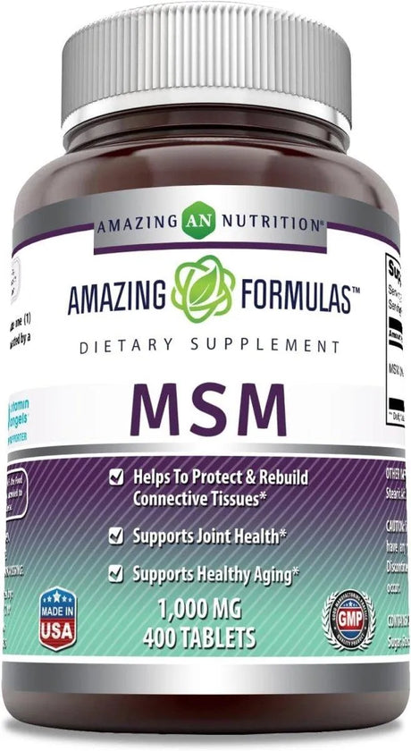 AMAZING FORMULAS - Amazing Formulas MSM 1000Mg. 400 Tabletas - The Red Vitamin MX - Suplementos Alimenticios - {{ shop.shopifyCountryName }}