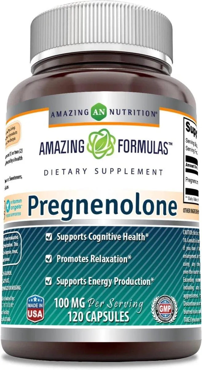 AMAZING FORMULAS - Amazing Formulas Pregnenolone 100Mg. 120 Capsulas - The Red Vitamin MX - Suplementos Alimenticios - {{ shop.shopifyCountryName }}