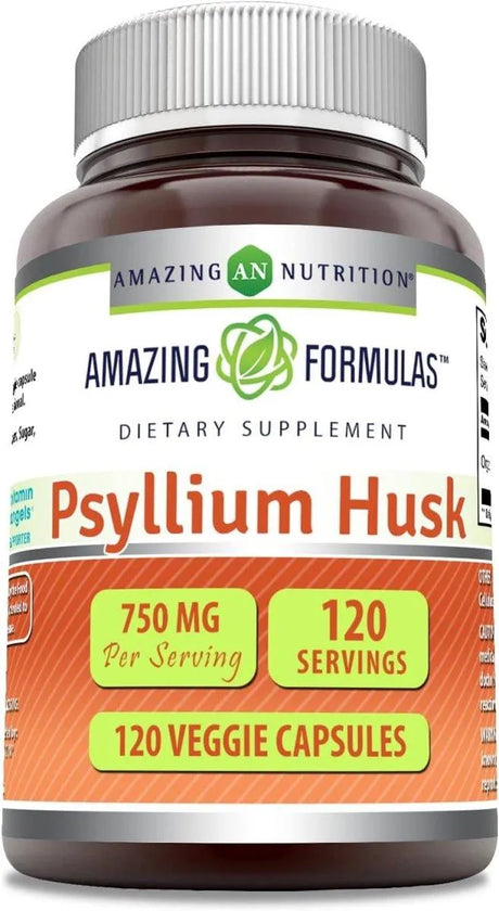 AMAZING FORMULAS - Amazing Formulas Psyllium Husk 750Mg. 120 Capsulas - The Red Vitamin MX - Suplementos Alimenticios - {{ shop.shopifyCountryName }}