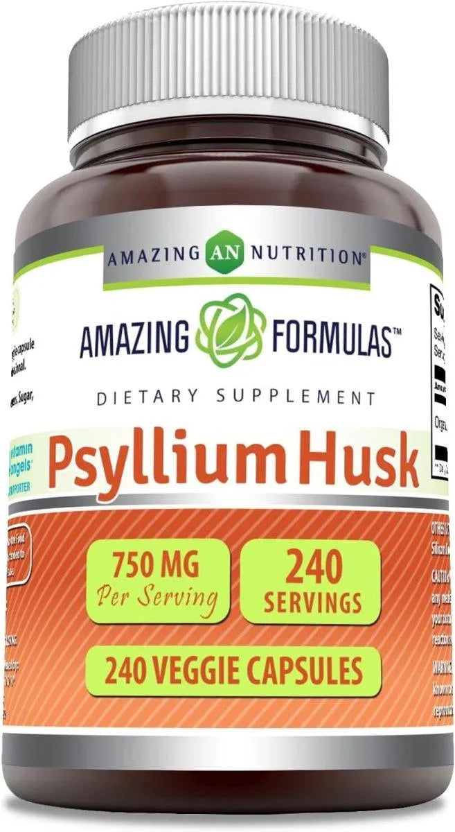 AMAZING FORMULAS - Amazing Formulas Psyllium Husk 750Mg. 240 Capsulas - The Red Vitamin MX - Suplementos Alimenticios - {{ shop.shopifyCountryName }}