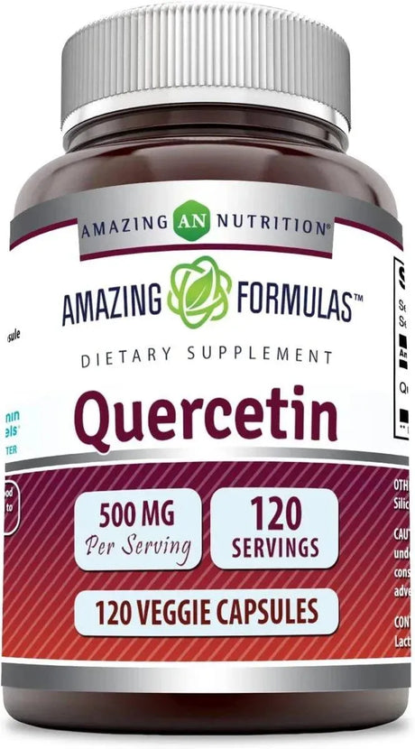 AMAZING FORMULAS - Amazing Formulas Quercetin 500Mg. 120 Capsulas - The Red Vitamin MX - Suplementos Alimenticios - {{ shop.shopifyCountryName }}