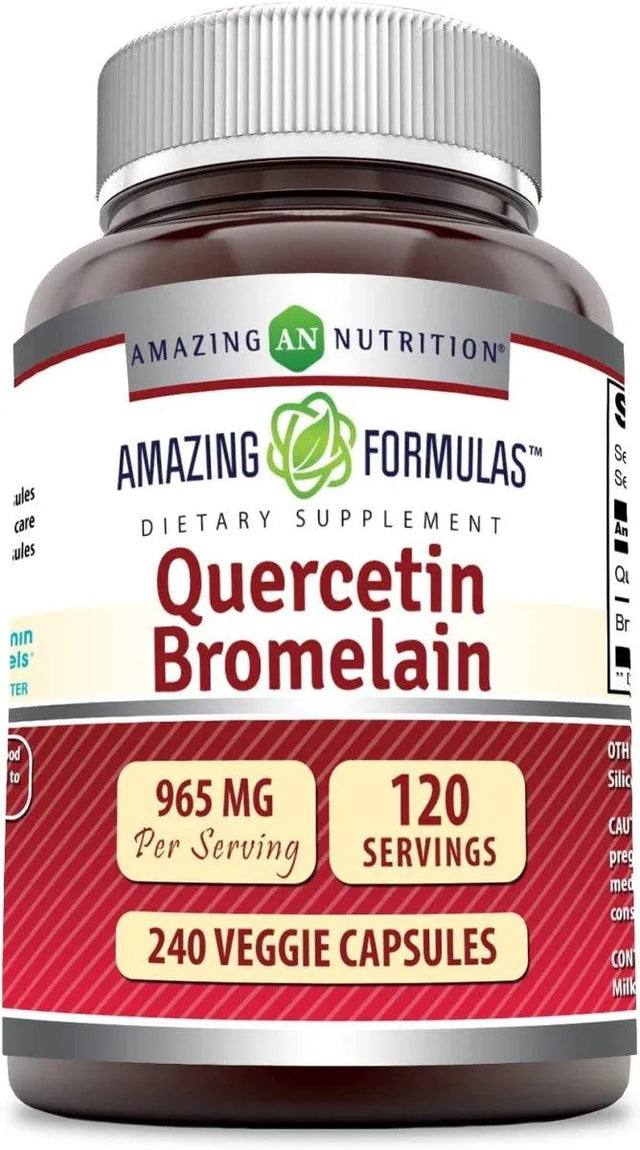 AMAZING FORMULAS - Amazing Formulas Quercetin 800Mg. with Bromelain 165Mg. 240 Capsulas - The Red Vitamin MX - Suplementos Alimenticios - {{ shop.shopifyCountryName }}