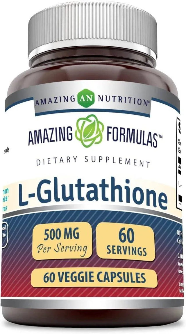 AMAZING FORMULAS - Amazing Formulas Reduced L-Glutathione 500Mg. 60 Capsulas - The Red Vitamin MX - Suplementos Alimenticios - {{ shop.shopifyCountryName }}