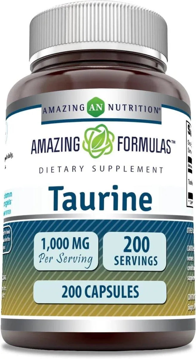 AMAZING FORMULAS - Amazing Formulas Taurine 1000Mg. 200 Capsulas - The Red Vitamin MX - Suplementos Alimenticios - {{ shop.shopifyCountryName }}