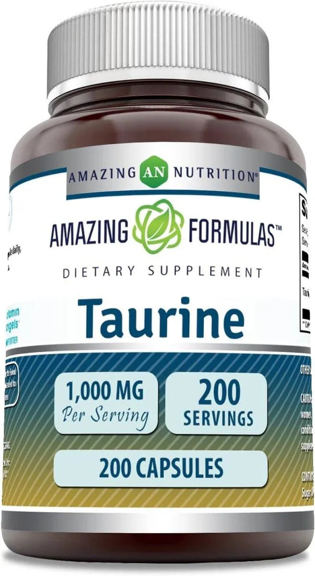 AMAZING FORMULAS - Amazing Formulas Taurine 1000Mg. 200 Capsulas - The Red Vitamin MX - Suplementos Alimenticios - {{ shop.shopifyCountryName }}