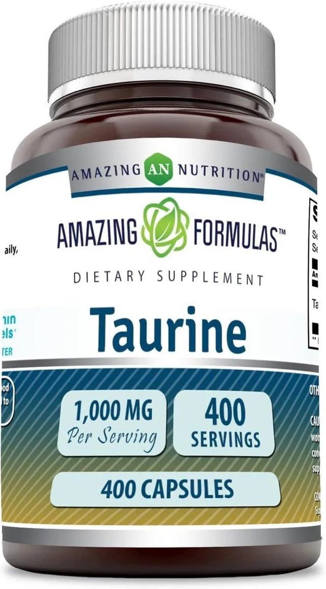 AMAZING FORMULAS - Amazing Formulas Taurine 1000Mg. 400 Capsulas - The Red Vitamin MX - Suplementos Alimenticios - {{ shop.shopifyCountryName }}