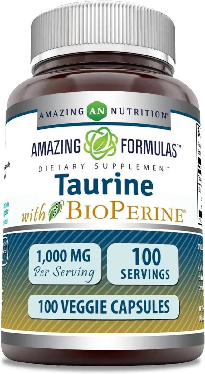 AMAZING FORMULAS - Amazing Formulas Taurine with Bioperine 1000Mg. 100 Capsulas - The Red Vitamin MX - Suplementos Alimenticios - {{ shop.shopifyCountryName }}