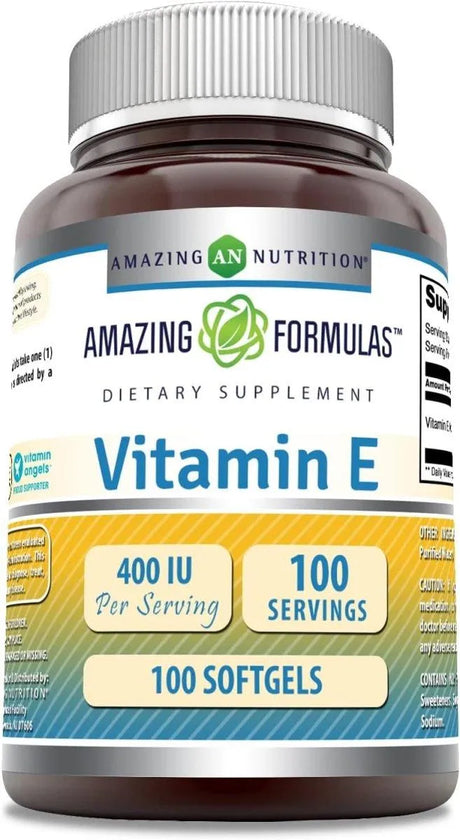 AMAZING FORMULAS - Amazing Formulas Vitamin E 400 IU 100 Capsulas Blandas - The Red Vitamin MX - Suplementos Alimenticios - {{ shop.shopifyCountryName }}