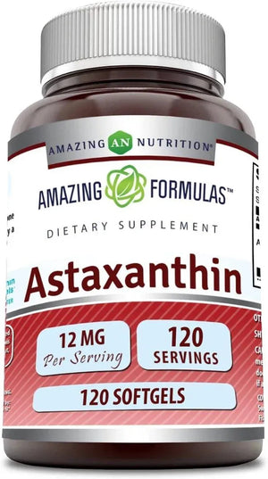 AMAZING FORMULAS - Amazing Nutrition Astaxanthin 12Mg. 120 Capsulas Blandas - The Red Vitamin MX - Suplementos Alimenticios - {{ shop.shopifyCountryName }}