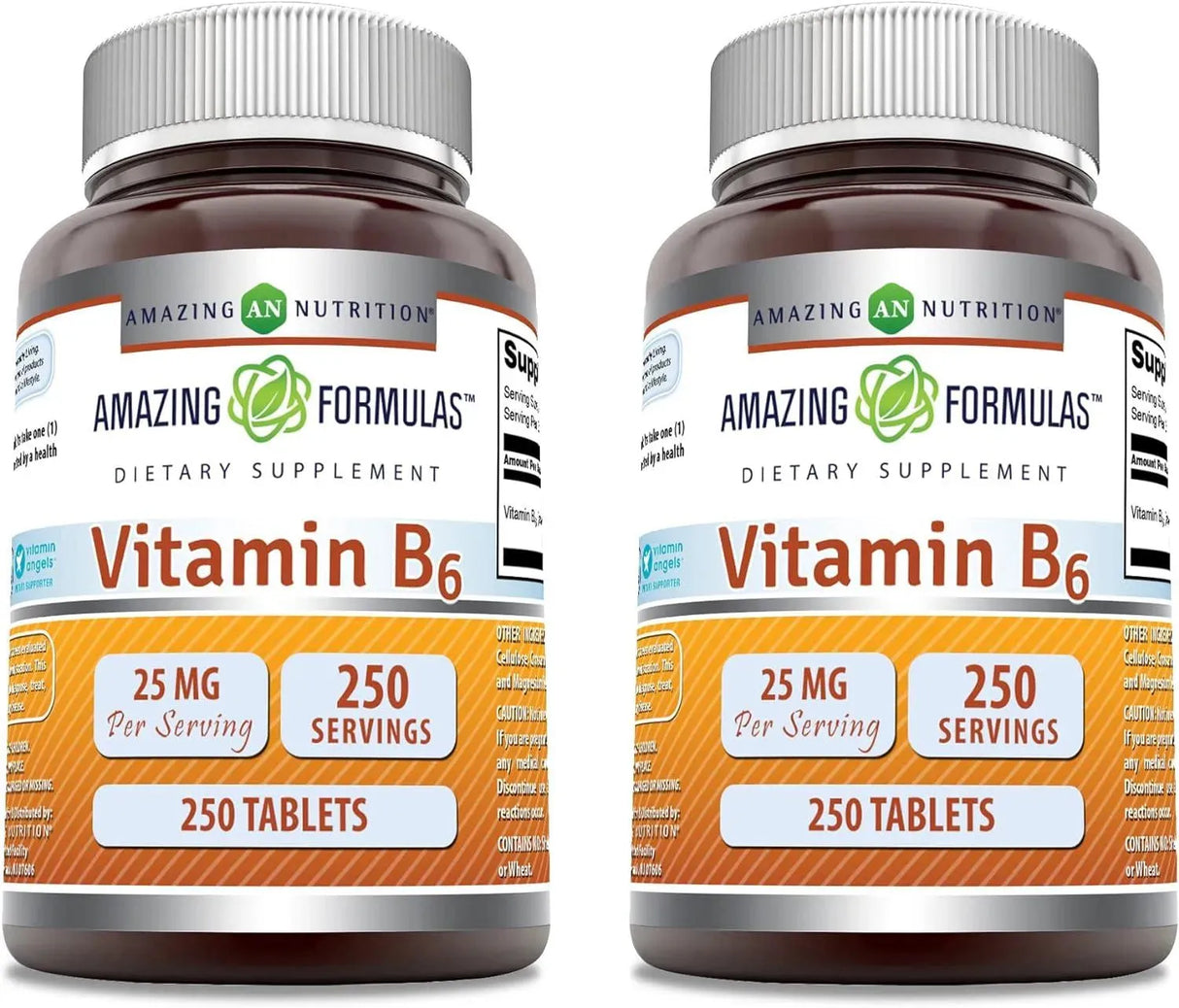 AMAZING FORMULAS - mazing Formulas Vitamin B6 25Mg. 250 Tabletas 2 Pack - The Red Vitamin MX - Suplementos Alimenticios - {{ shop.shopifyCountryName }}