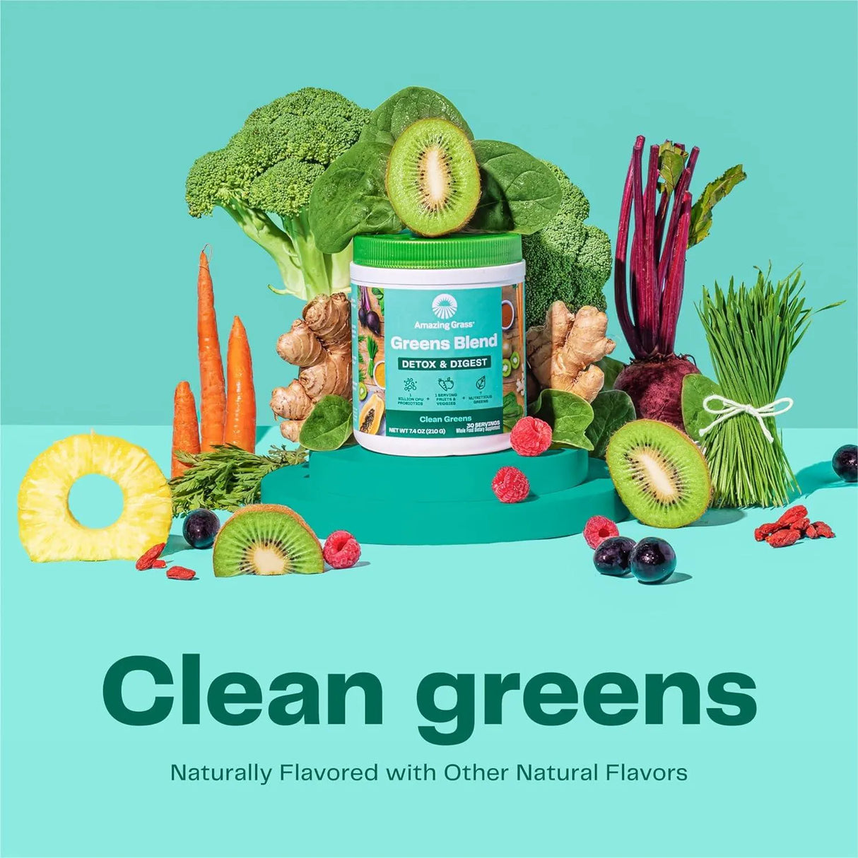 AMAZING GRASS - Amazing Grass Greens Superfood Detox & Digest 30 Servicios 210Gr. - The Red Vitamin MX - Suplementos Alimenticios - {{ shop.shopifyCountryName }}