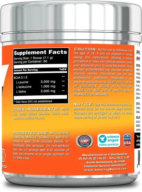 AMAZING MUSCLE - Amazing Muscle BCAA 3:1:2 Supplement Orange Flavor 60 Servicios 426Gr. - The Red Vitamin MX - Suplementos Alimenticios - {{ shop.shopifyCountryName }}