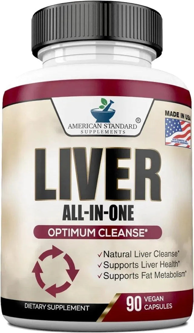 AMERICAN STANDARD SUPPLEMENTS - American Standard Supplements Liver Cleanse & Detox 90 Capsulas - The Red Vitamin MX - Suplementos Alimenticios - {{ shop.shopifyCountryName }}