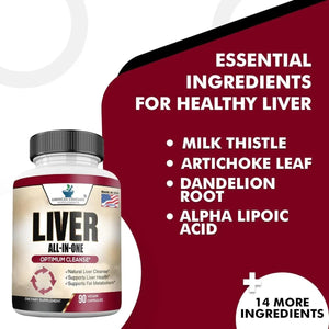 AMERICAN STANDARD SUPPLEMENTS - American Standard Supplements Liver Cleanse & Detox 90 Capsulas - The Red Vitamin MX - Suplementos Alimenticios - {{ shop.shopifyCountryName }}