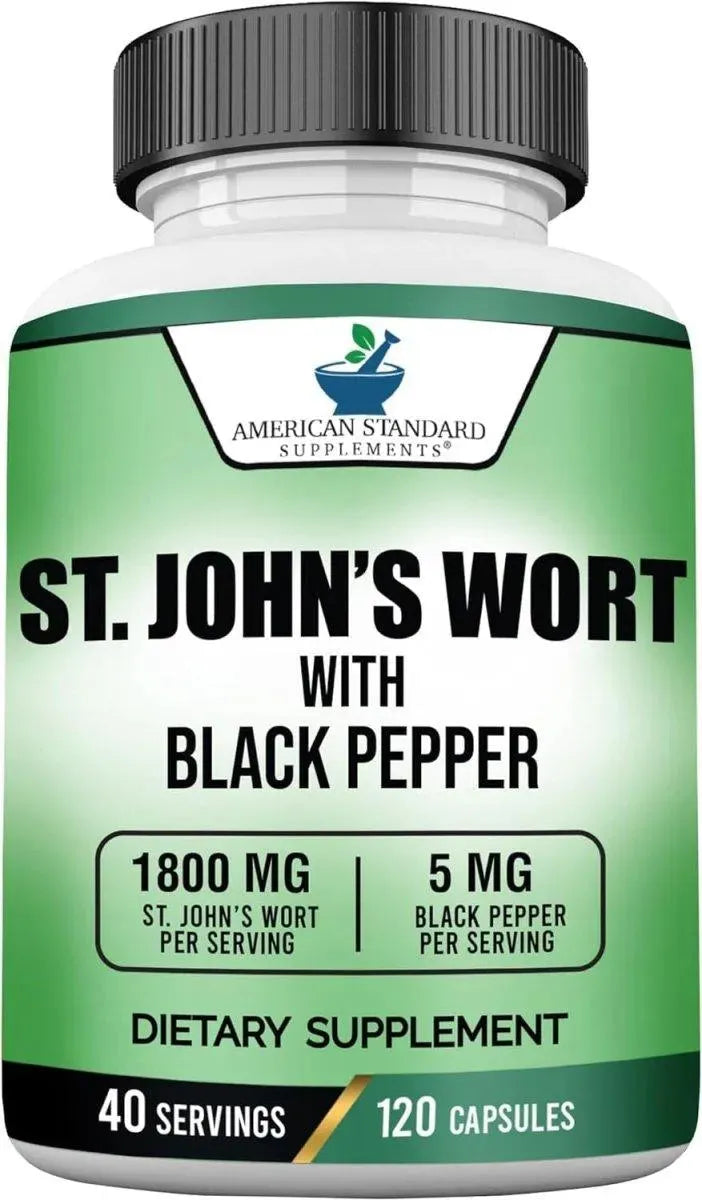 AMERICAN STANDARD SUPPLEMENTS - American Standard Supplements St. John’s Wort 1800Mg. 120 Capsulas - The Red Vitamin MX - Suplementos Alimenticios - {{ shop.shopifyCountryName }}