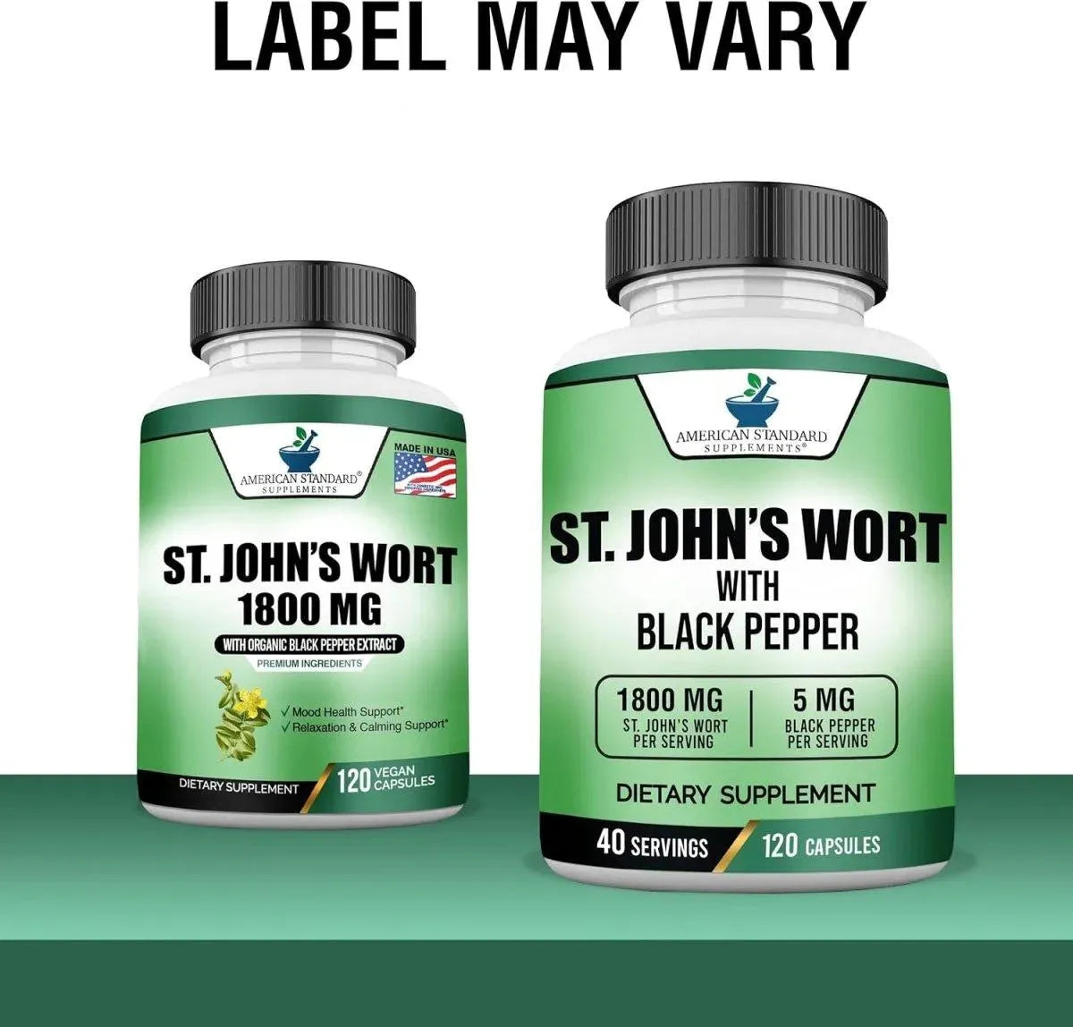 AMERICAN STANDARD SUPPLEMENTS - American Standard Supplements St. John’s Wort 1800Mg. 120 Capsulas - The Red Vitamin MX - Suplementos Alimenticios - {{ shop.shopifyCountryName }}